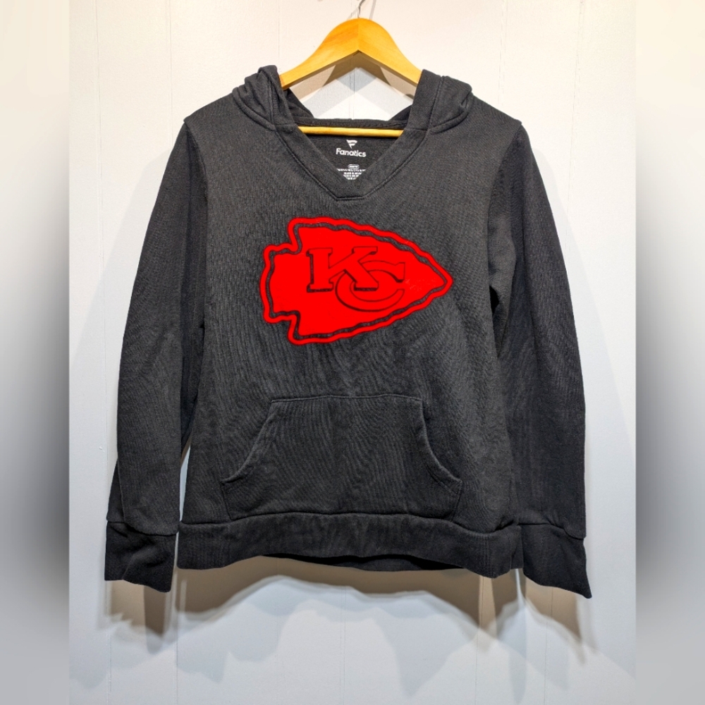 Fanatics Kansas‎ City Chiefs Hoodie Sweatshirt Black Size Medium